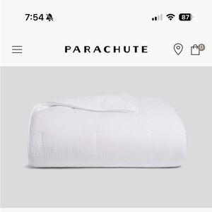 Parachute Cloud Cotton Quilt - Pure White